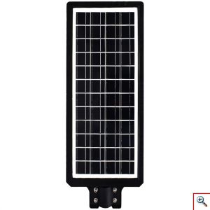 Ηλιακό Φωτιστικό Δρόμου 400W Λευκού Φωτισμού με Ανιχνευτή Κίνησης & Τηλεχειριστήριο GD-98400 Μαύρο