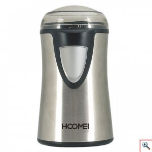 Hoomei® Ηλεκτρικός Μύλος Καφέ 150W με Χωρητικότητα 50gr Ασημί HM-5725