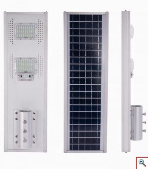 Αδιάβροχος Ηλιακός Προβολέας LED 100W Εξωτερικού Χώρου - Δρόμου με Ανιχνευτή Κίνησης & Τηλεχειρηστήριο JD-19100