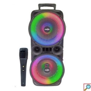 Bluetooth Σύστημα Καραόκε με Ηχείο, Ασύρματο Μικρόφωνο - USB/SD Player & LED Φωτισμό