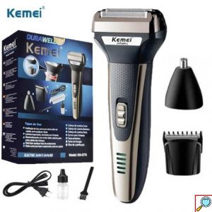 Ηλεκτρική Κουρευτική - Ξυριστική Μηχανή Trimmer 3 σε 1 Kemei