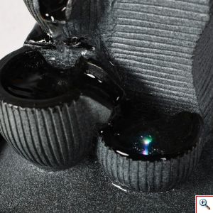 Διακοσμητικό Συντριβάνι Χαλάρωσης με LED Φωτισμό & Τρεχούμενο Νερό 13x12x18cm - Kini Fountain 