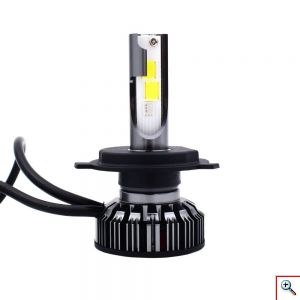 Φώτα Πορείας LED COB H4 RGB Ελεγχόμενα με Bluetooth & App Εφαρμογή 40W 6000K 6000lumen RGB-H4