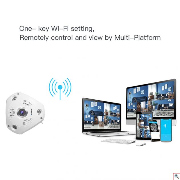 IP Κάμερα Πανοραμικής Θέασης Indoor VR Cam ΟΕΜ-G2448