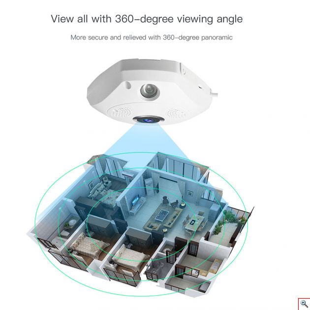 IP Κάμερα Πανοραμικής Θέασης Indoor VR Cam ΟΕΜ-G2448