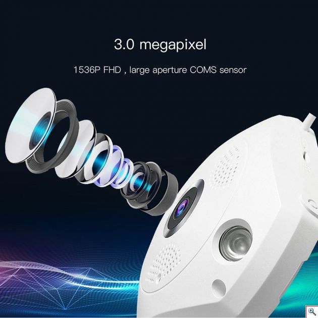 IP Κάμερα Πανοραμικής Θέασης Indoor VR Cam ΟΕΜ-G2448