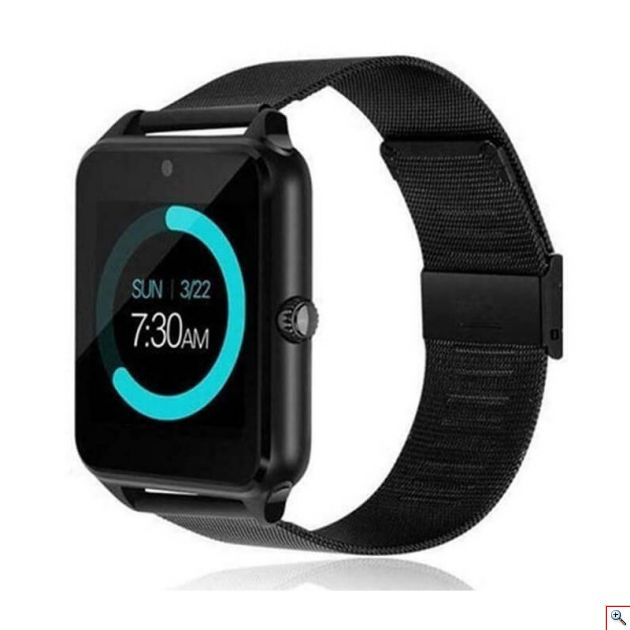 Smart Watch - Αδιάβροχο Έξυπνο Ρολόι με Κάμερα και BluetoothΜάυρο