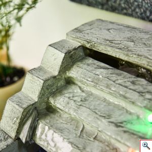 Διακοσμητικό Συντριβάνι με LED Φωτισμό 23x23x16cm - Nature Heley Fountain 
