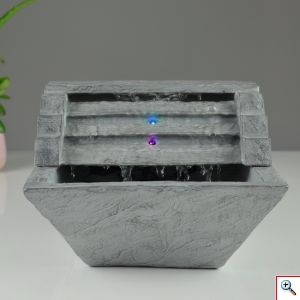 Διακοσμητικό Συντριβάνι με LED Φωτισμό 23x23x16cm - Nature Heley Fountain 