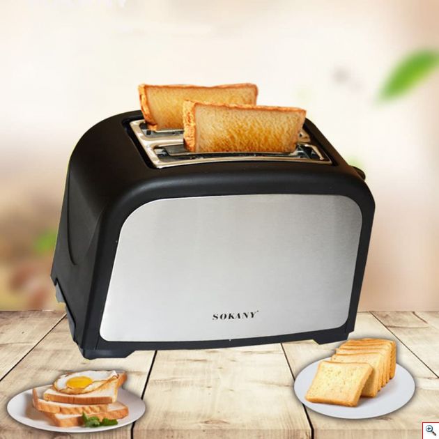 Φρυγανιέρα 2 Θέσεων 800W με 7 Επίπεδα - SOKANY Toaster 