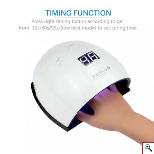 Αυτόματο Επαγγελματικό UV LED Φουρνάκι Νυχιών Μανικιούρ - Πεντικιούρ 48W - Rainbow 