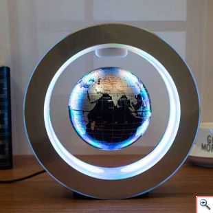 Μαγνητική Αιωρούμενη Υδρόγειος Σφαίρα με LED Φωτιζόμενη Βάση - Globe Floating & Rotating 