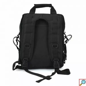 Σακίδιο Πλάτης 20-35L με Διπλή Θήκη για Laptop 14″ και Tablet MCAN Μαύρο