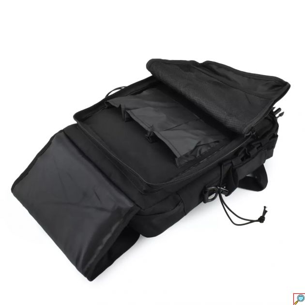 Σακίδιο Πλάτης 20-35L με Διπλή Θήκη για Laptop 14″ και Tablet MCAN Μαύρο