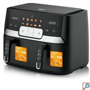 Ψηφιακή Φριτέζα Αέρος RAF 2800W με 2 Αποσπώμενα Καλάθια