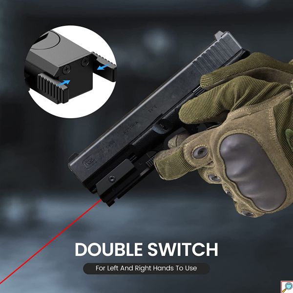 Tactical Red Dot Laser Sight Low Profile For Rifle Handgun 20mm Picatinny Rail