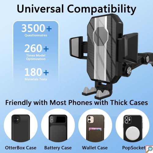 Universal Στιβαρή Βάση Κινητού Moxom 360° με Βεντούζα για Αυτοκίνητο 