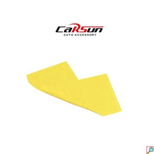 Πανί Στεγνώματος από Συνθετικό Δέρμα για Αυτοκίνητο Carsun Κίτρινο 