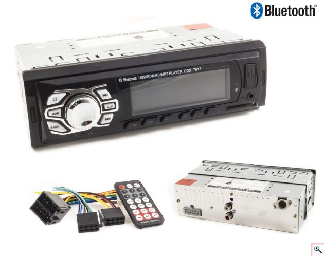 Radio Mp3 Player Αυτοκίνητου με USB/SD/FM & Bluetooth CDX-7613 