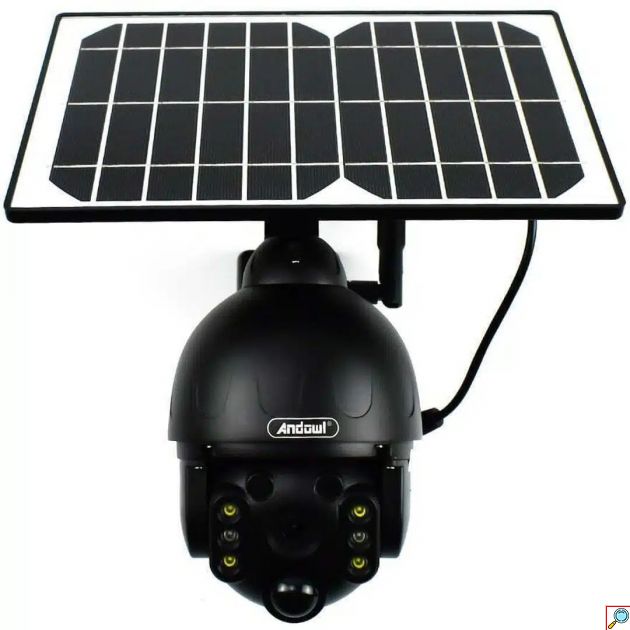 Andowl IP Κάμερα Παρακολούθησης Wi-Fi 1080p Full HD Αδιάβροχη Μπαταρίας με Αμφίδρομη Επικοινωνία σε Μαύρο Χρώμα
