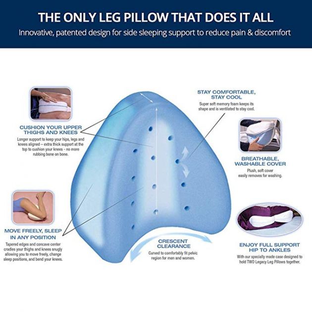 Μαξιλάρι Ποδιών Ύπνου - Memory Foam Leg Pillow