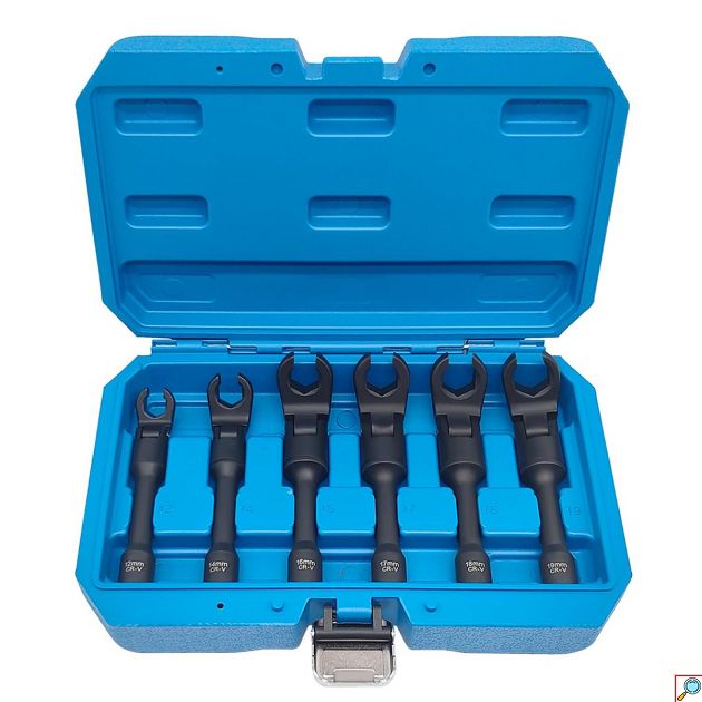 Σετ Ρακορόκλειδα Σπαστά 3/8″ 12-19mm – 6 Τεμάχια για Σωλήνες Καυσίμου & Υδραυλικούς - Εργαλεία Επισκευής Αυτοκινήτου, Υλικό CR-V