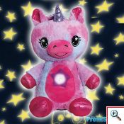 Starry Teddy Προτζέκτορας Αστεριών, Λούτρινο Αρκουδάκι 30cm & Νυχτερινό Φωτιστικό LED Νανουρίσματος - Πράσινο Κροκοδειλάκι