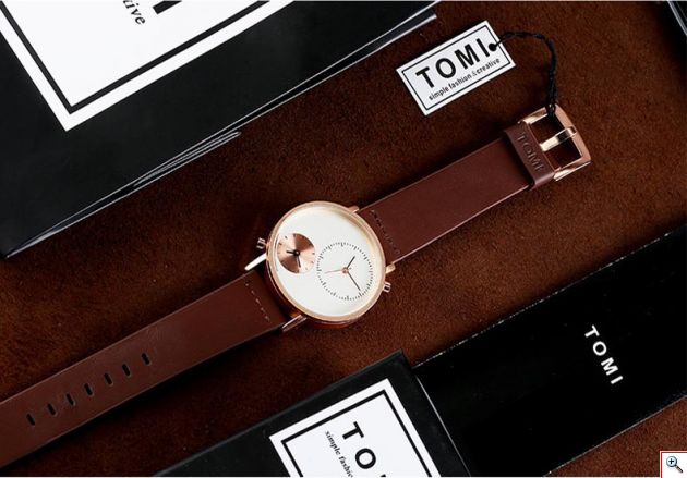Ανδρικό Ρολόι TOMI - Casual Analog Watch For Men Μαύρο