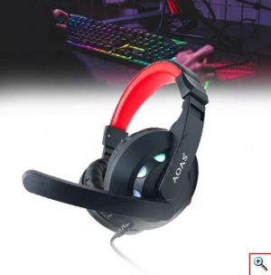 Σετ με Gaming Πληκτρολόγιο, Ποντίκι, Ακουστικά και Mouse Pad - AOAS Gaming Combo 4 In 1 RGB AS-1066