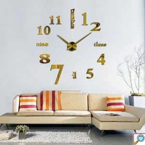 Ρολόι Τοίχου Αυτοκόλλητο 3D DIY 40cm