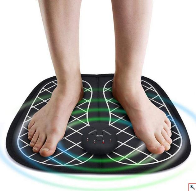 Συσκευή Μασάζ Ποδιών EMS Ηλεκτρομυικής Διέγερσης - Χαλάκι Πατάκι Massage Foot Mat