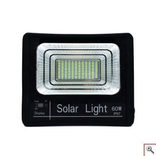 Ηλιακός Προβολέας 132 LED Αλουμινίου 60W IP67