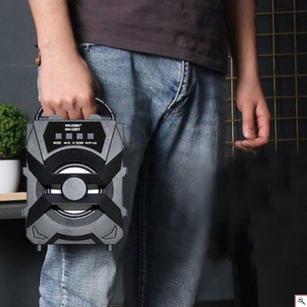 Mini Ηχοσύστημα Bluetooth 5W USB/SD/AUX Multimedia Portable Speaker