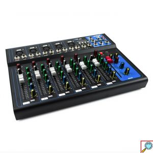 Αναλογική Κονσόλα Μιξαρίσματος για DJ 7 Καναλιών, 5 εισόδους XLR & USB Andowl Μαύρο