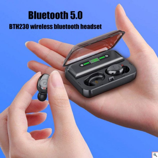 Μίνι Ασύρματα Bluetooth Ακουστικά TWS Pro με Θήκη Φόρτισης & LED Οθόνη- Handsfree Wireless Stereo Earbuds