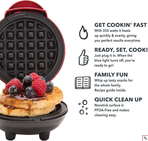 Σούπερ Μίνι Βαφλιέρα για Βαφλάκια - Mini Waffle Maker 