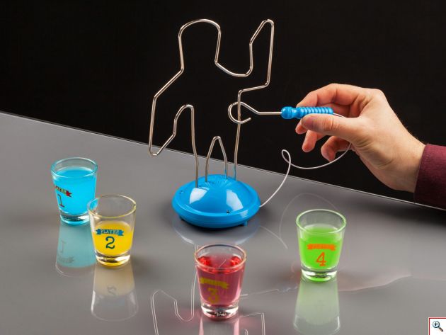 Επιτραπέζιο Παιχνίδι Ποτού με Σφηνάκια - Buzz Wire Drinking Game 