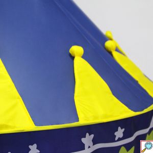Παιδική Σκηνή Pop-Up Κάστρο Ιπποτικό με Αστέρια & Σημαιούλα για 3+ Ετών 105x105x135 cm Μπλέ