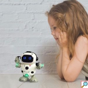 Παιχνίδι Ηλεκτρονικό Ρομποτάκι Dance Robot 18.5x16x8cm σε Λευκό Χρώμα για 6+ Ηλικίες