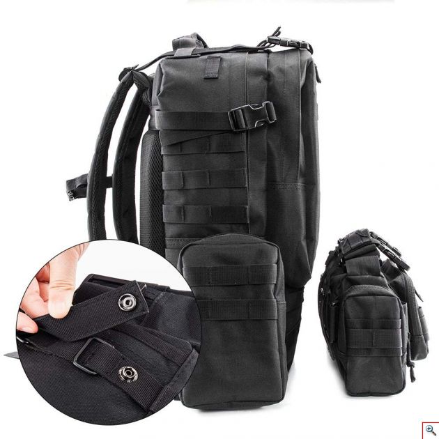 Super Heavy Duty Σακίδιο Πλάτης Στρατιωτικού Τύπου Τσάντα για Ταξίδια - Κάμπινγκ - Κυνήγι