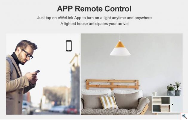Έξυπνος Διακόπτης Τοίχου WiFi για Φώτα SONOFF T0EU 1C TX - Google Home, Alexa – Λευκό
