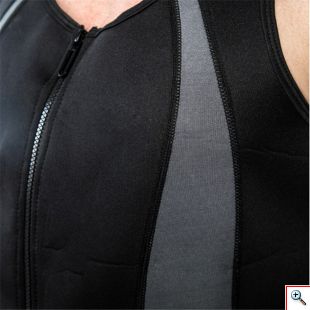 Ανδρική Mπλούζα Eφίδρωσης Αδυνατίσματος με Φερμουάρ Small - Men Sweat Vest 