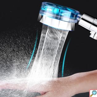 Tornado Plus Τηλέφωνο Ντουζιέρας Υψηλής Πίεσης για 70% Οικονομία & Μασάζ Κεφαλής Health Spa ECOSpray++ - Shower Massage Head