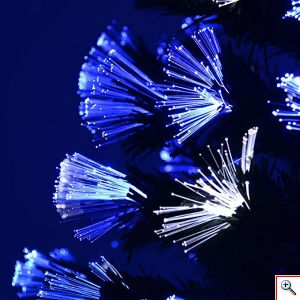 Εντυπωσιακό Χριστουγεννιάτικο Δέντρο Οπτικής ίνας LED Blue Light 180εκ.