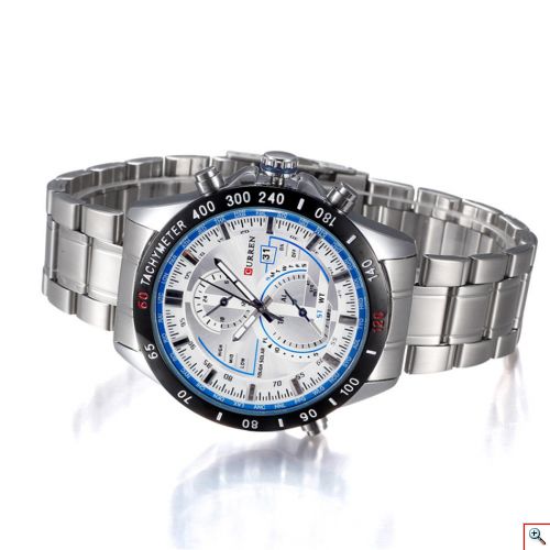Ανδρικό Ρολόι CURREN M8149 Silver & Blue