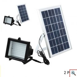 Ηλιακός Προβολέας 88 LED με Φωτοκύτταρο 10W Πάνελ - Σετ 2 Τεμαχίων IS808