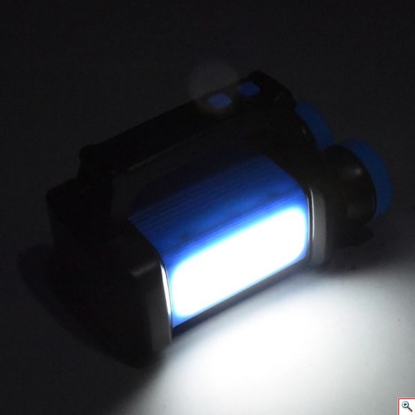 Μπλέ Διπλος Φακός Led και Φανάρι Camping 200 Lumens HX-8802A 