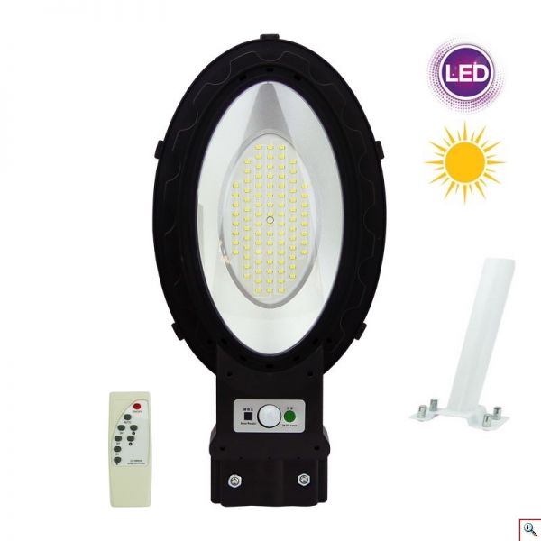 Ηλιακό Φωτιστικό Δρόμου 80w με 90led με Ανιχνευτή Κίνησης και Τηλεχειρισμό.