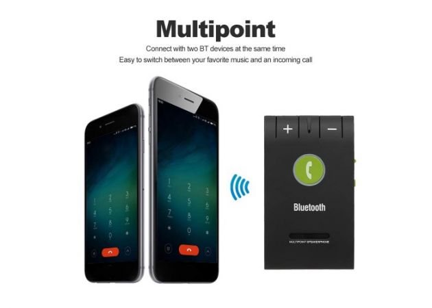 Bluetooth Αυτοκινήτου V4.0 Επαναφορτιζόμενο - Bluetooth Handsfree 6E