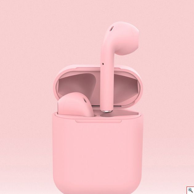 Ασύρματα Ακουστικά - inPods 12 Bluetooth Earphone With Charging Box - Ροζ Macaron